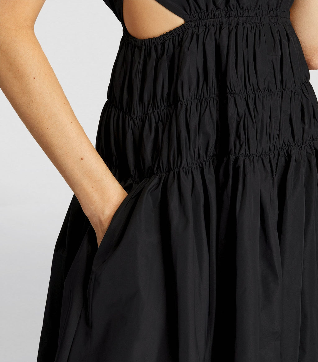 TAFFETA CUTOUT MIDI DRESS Flowering Girl