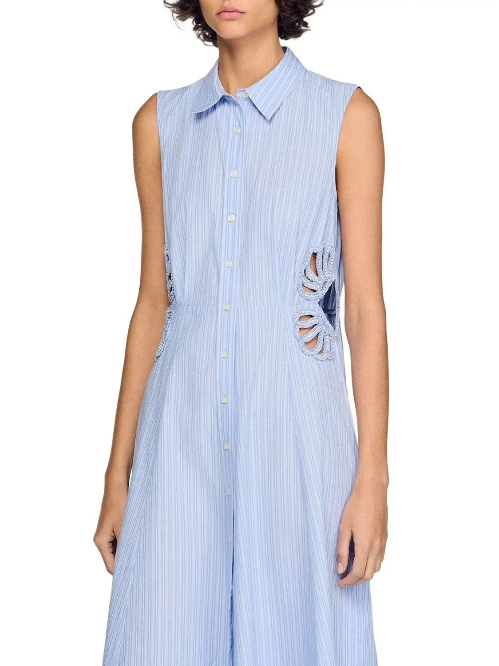 Striped Cotton Maxi Dress Flowering Girl