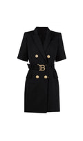 Elske Short Sleeve Blazer Dress Flowering Girl