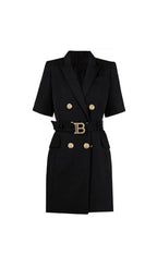 Elske Short Sleeve Blazer Dress Flowering Girl