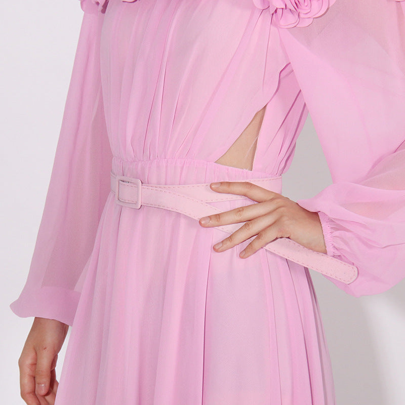 Ascella Flower Shoulder Maxi Dress Flowering Girl