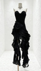 Hova Strapless Ruffle Maxi Dress Flowering Girl