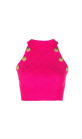PINK DIAMOND-KNIT CROP TOP Flowering Girl