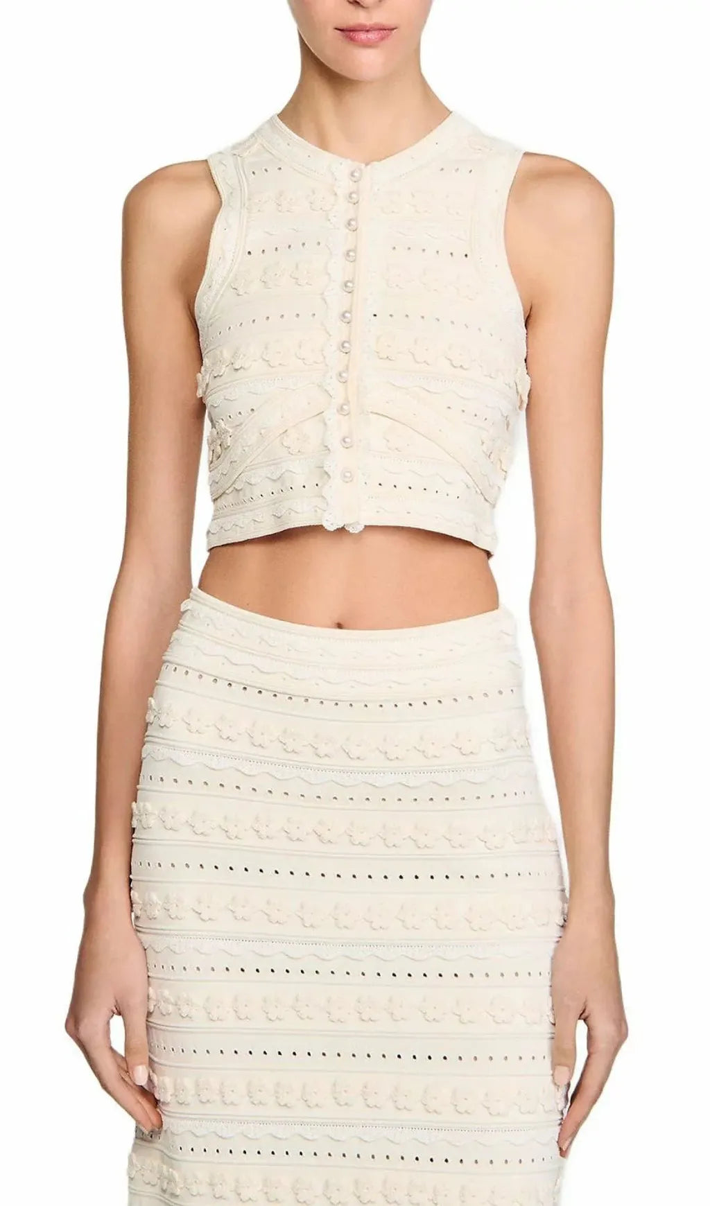 Crochet Top Flowering Girl