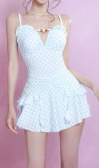 Frasco Checkered One-Piece Swimsuit Flowering Girl