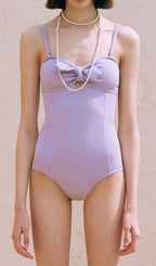 Dyanne Knot One-Piece Swimsuit Flowering Girl