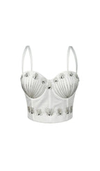 Karley Beaded Crop Top Flowering Girl