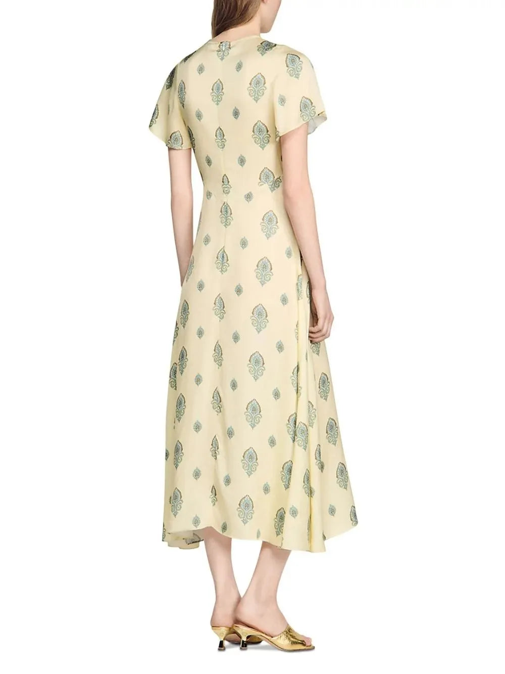 Paisley Print Maxi Dress Flowering Girl