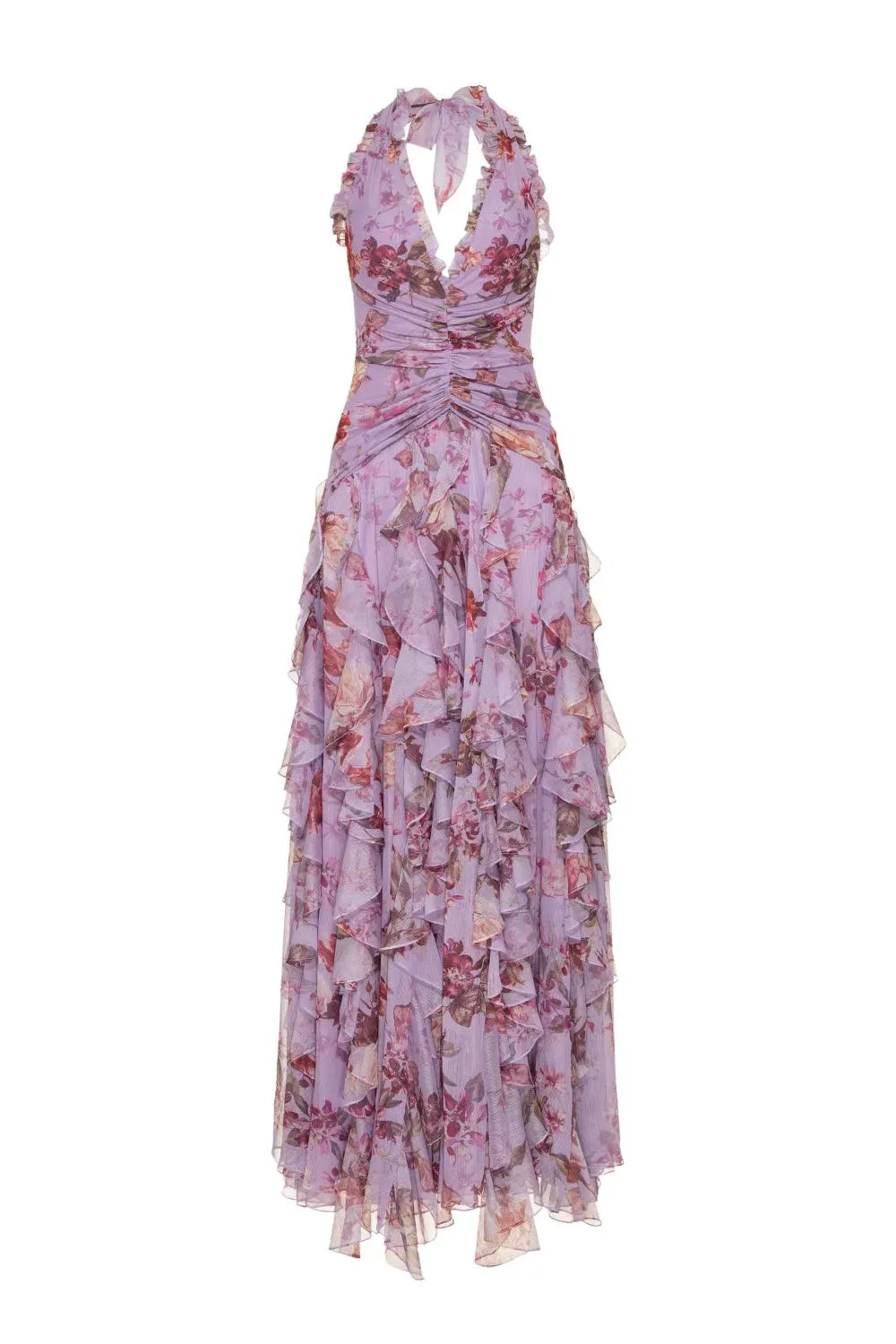 Floral Haze Stretch Tulle Maxi Dress Flowering Girl