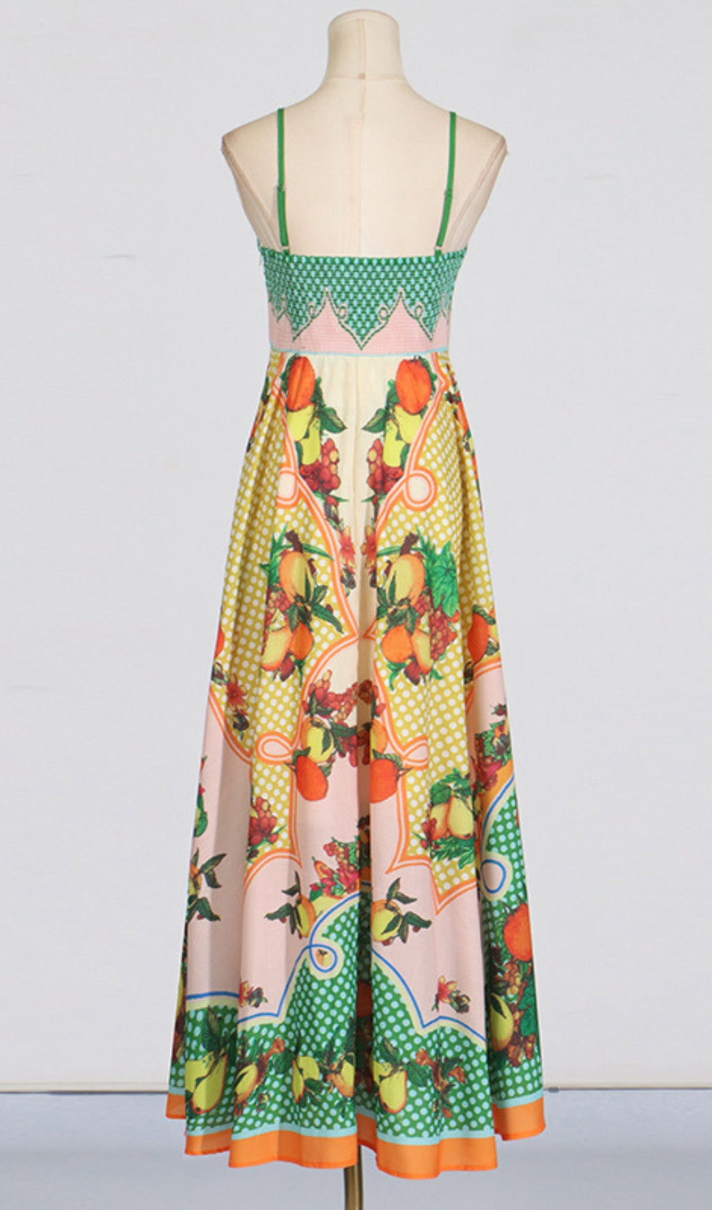Deanna Strappy Printed Maxi Dress Flowering Girl