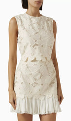 Johanna Short Guipure Dress Flowering Girl