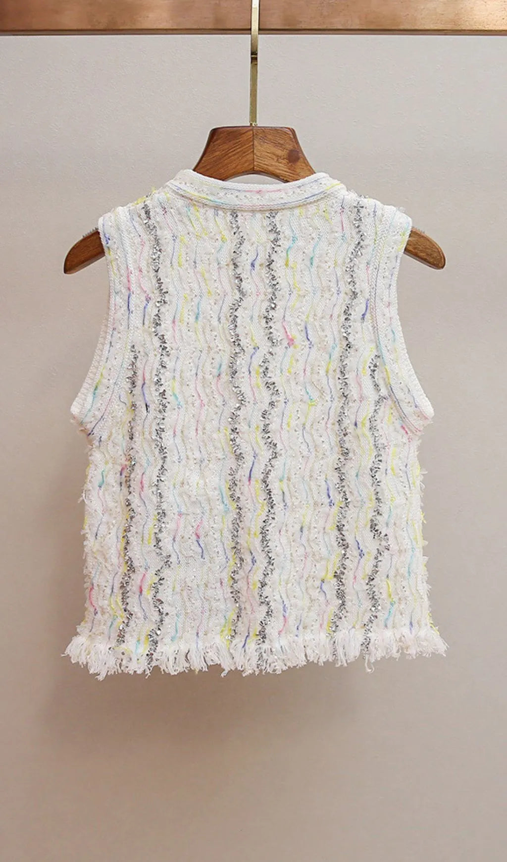 Haunani Knit Vest Cardigan Flowering Girl