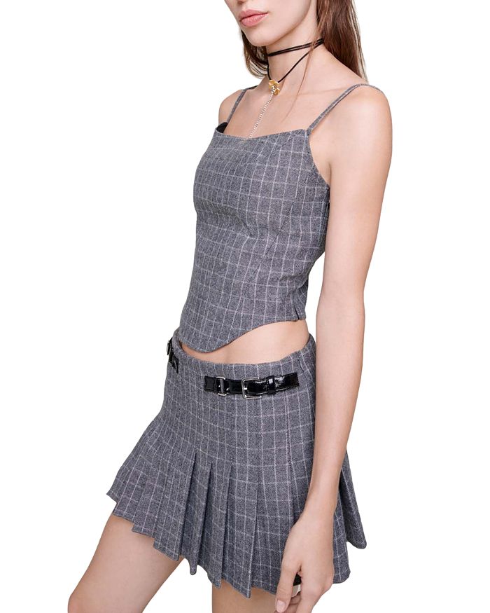 CHECK CORSET STYLE TOP Flowering Girl