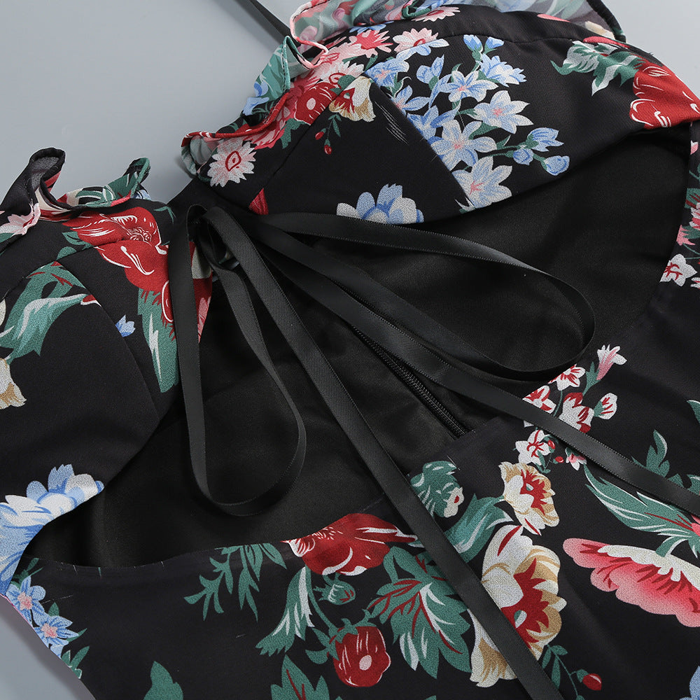 Eabha Floral Printed Maxi Dress Flowering Girl