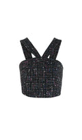 TWEED CROP TOP Flowering Girl