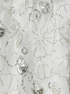 Maylise White Sequin Embellished Maxi Dress Flowering Girl