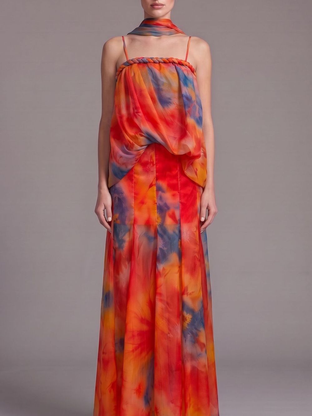 Myla Spaghetti Printed Maxi Dress