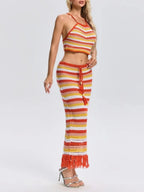 Sevelia Stripe Knitted Skirt Set Flowering Girl