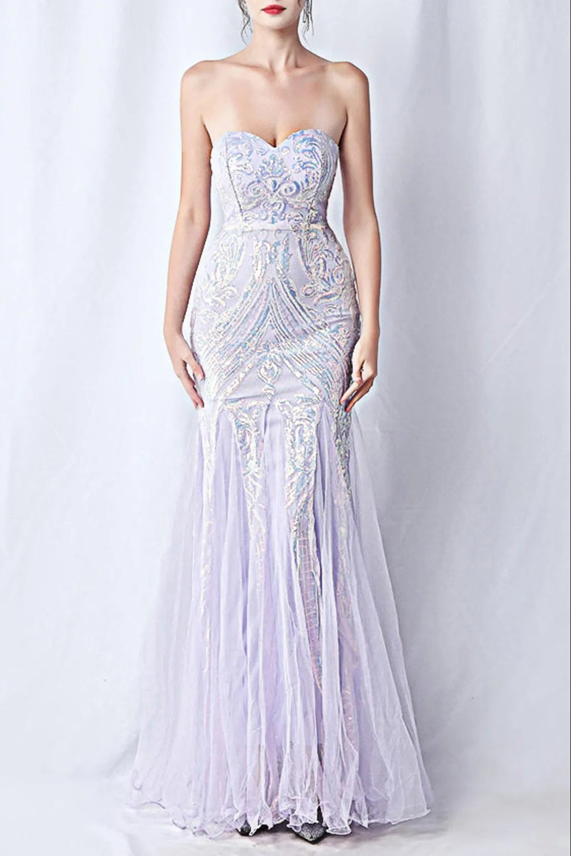 Sparkle Strapless Tulle Maxi Dress Flowering Girl