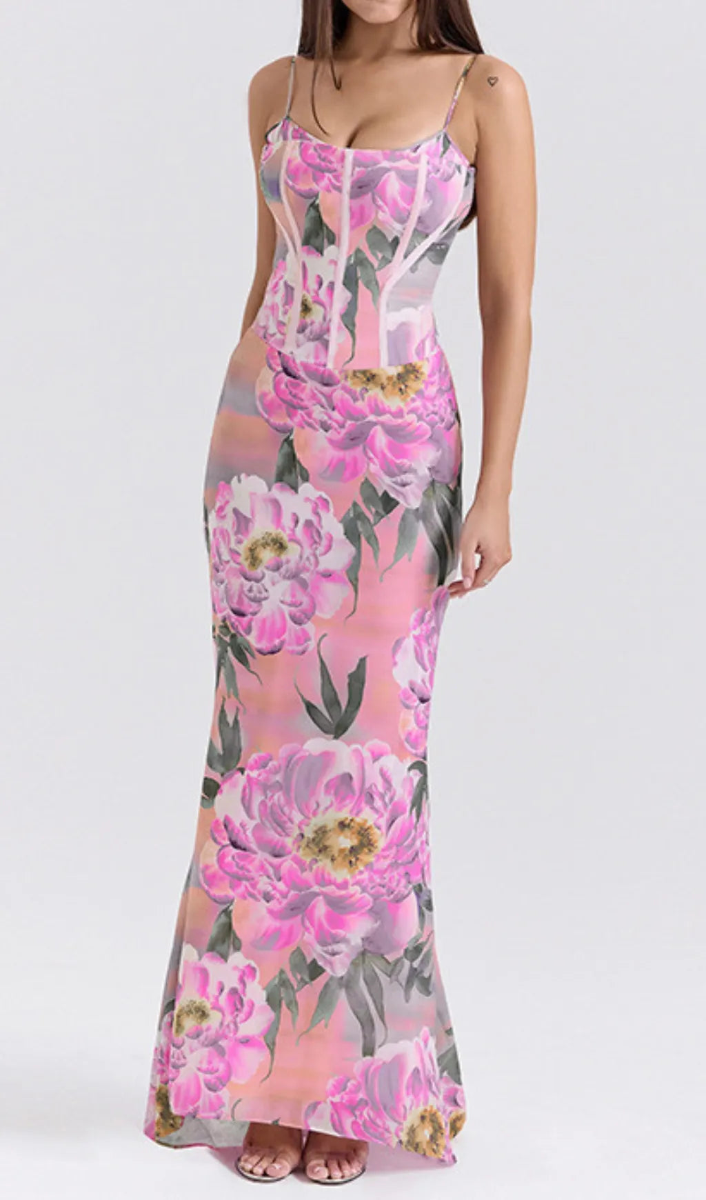 Elan Flower Printed Maxi Dress Flowering Girl