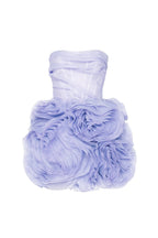 Georgia Appliquéd Organza Lavender Mini Dress Flowering Girl