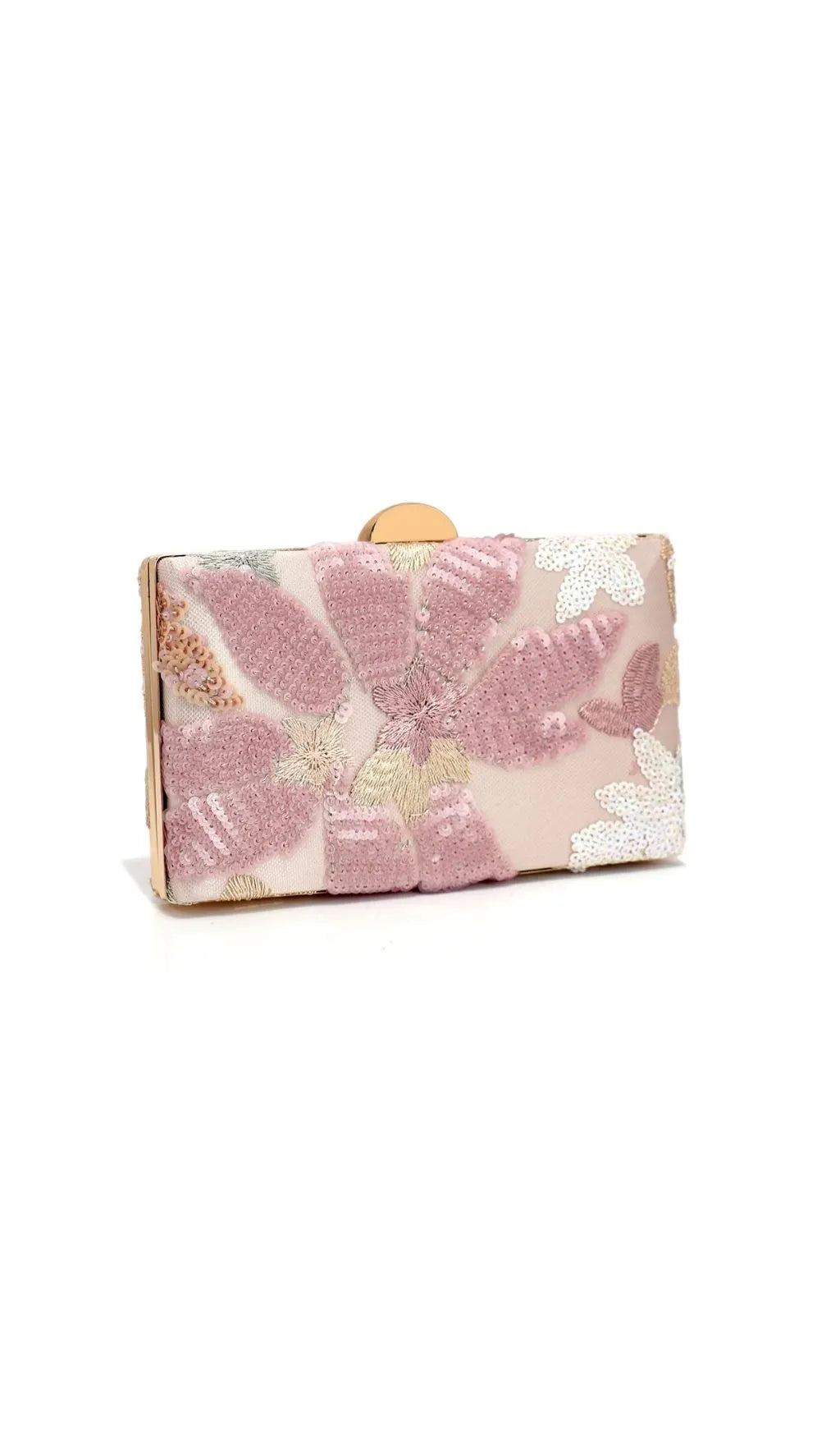 Leatrix Pink Sequin Flower Handbag Flowering Girl