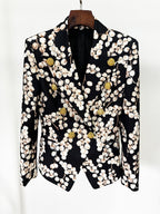 Brial Printed Blazer Set Flowering Girl