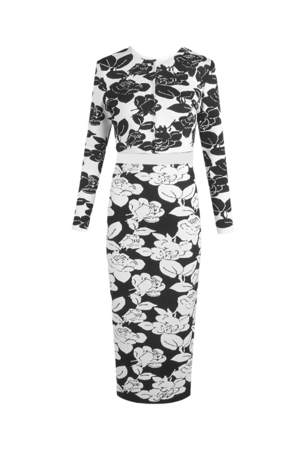 Vernon Jacquard Bandage Two Piece Set Flowering Girl
