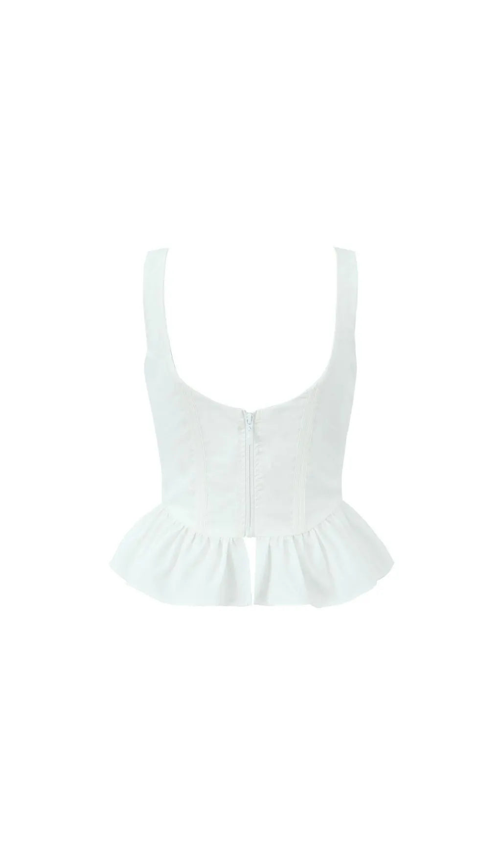 Lethia White Corset Top Flowering Girl
