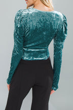 Put On A Show Velvet Top Flowering Girl