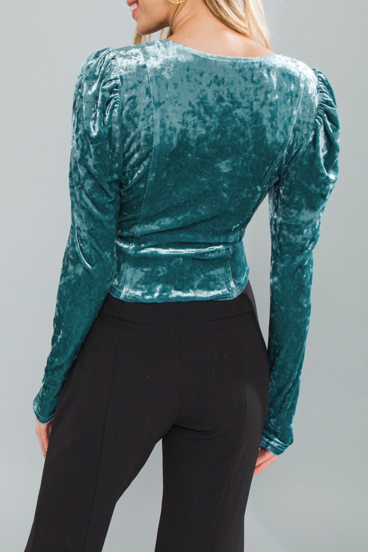 Put On A Show Velvet Top Flowering Girl