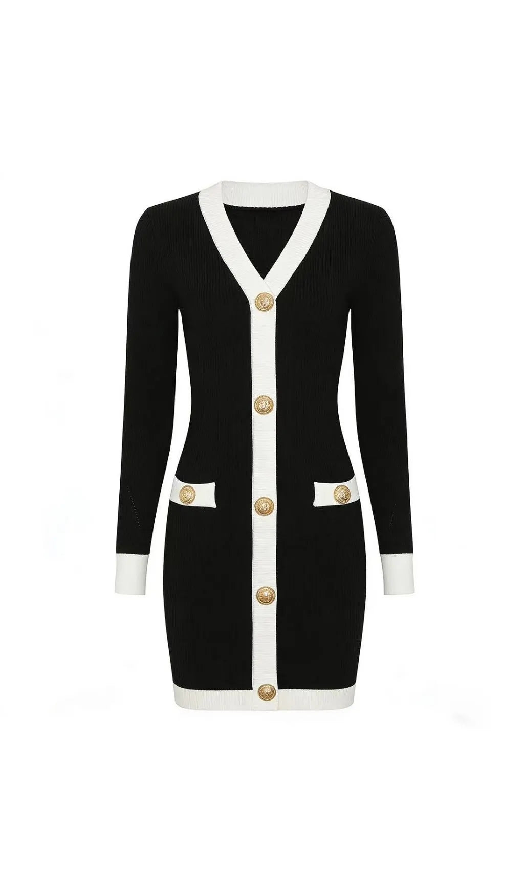 Kavita Knit Long Sleeve Mini Dress Flowering Girl