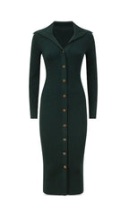 MARIA KNITTED BUTTON FRONT DRESS Flowering Girl