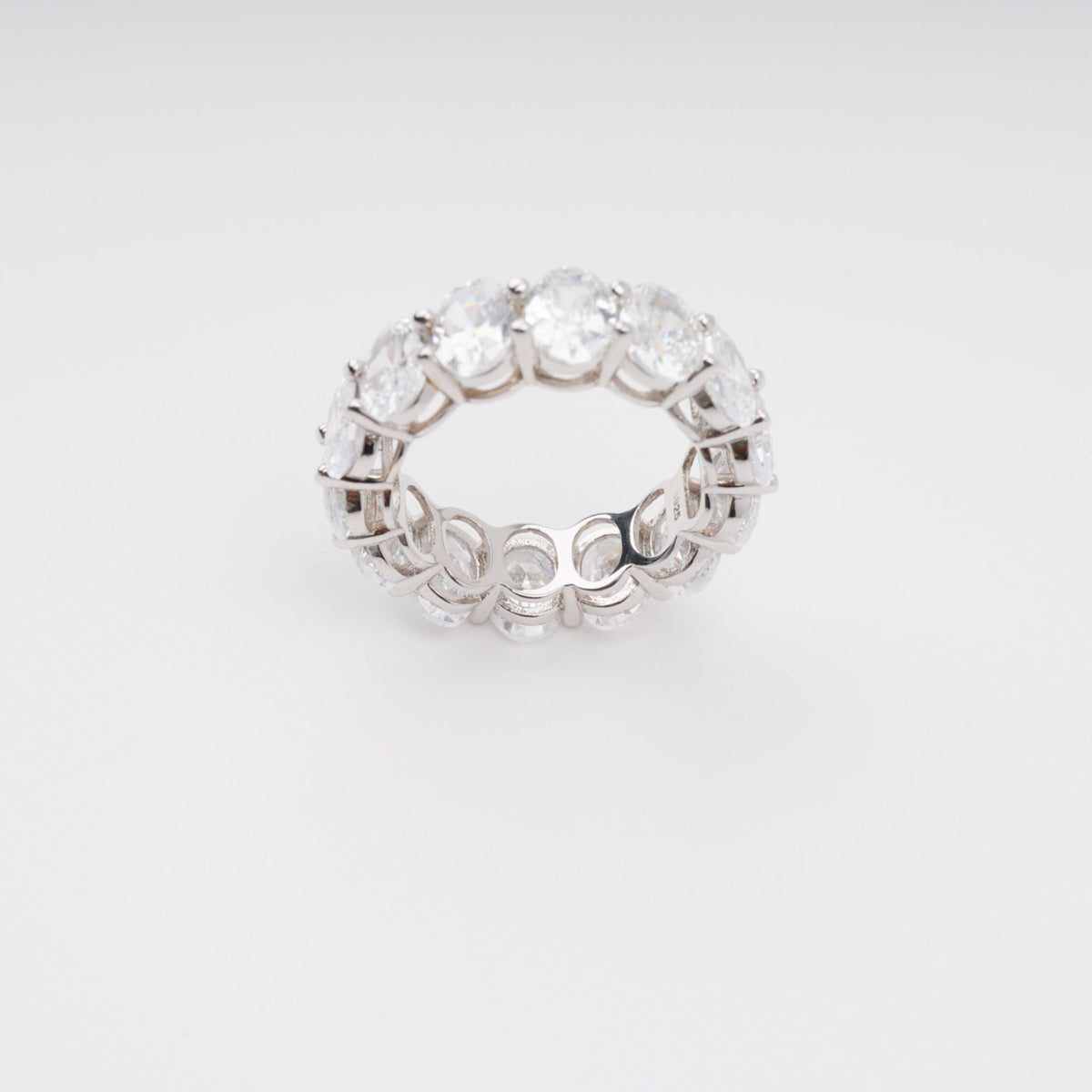 Drapé Oval Gemstone Sterling Silver Ring Flowering Girl
