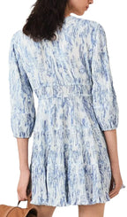 Pleated Mini Dress Flowering Girl