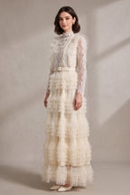 White Tulle a-Line Gown Flowering Girl