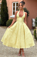 Effie Midi Dress - Lemon Flowering Girl