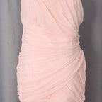 Pale Pink Lightweight Jersey Mermaid Gown Flowering Girl