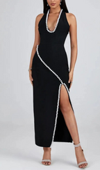 Aglaia Black Pearl Maxi Dress Flowering Girl