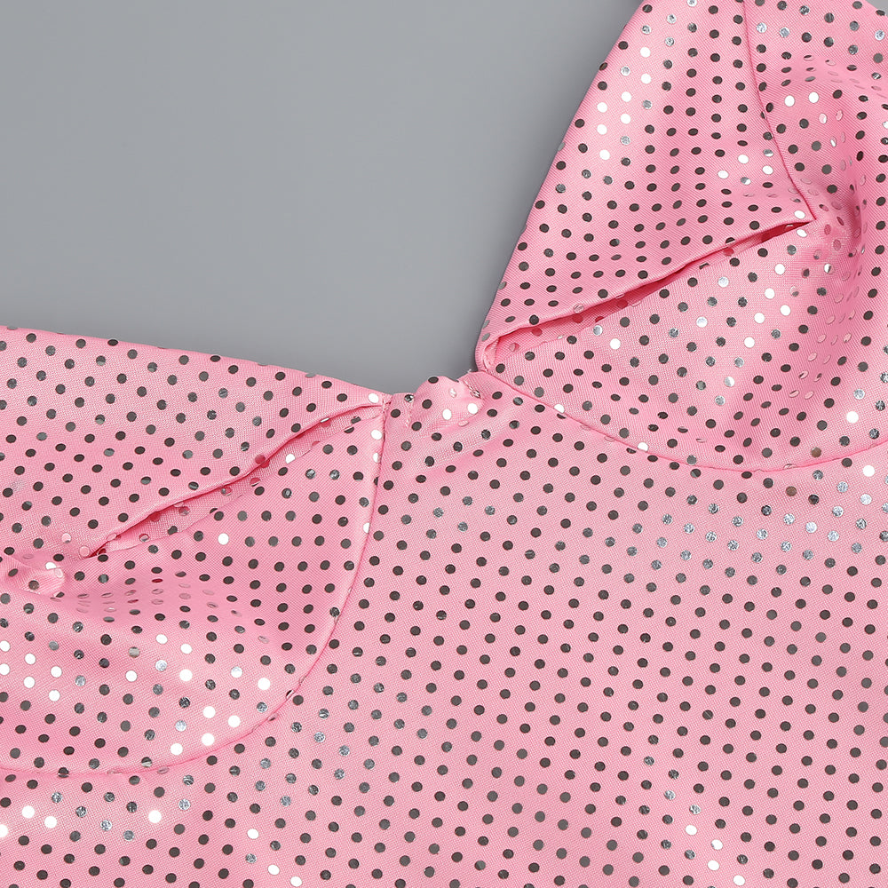 Brook crystal-embellished sleeveless maxi dress in rose pink Flowering Girl
