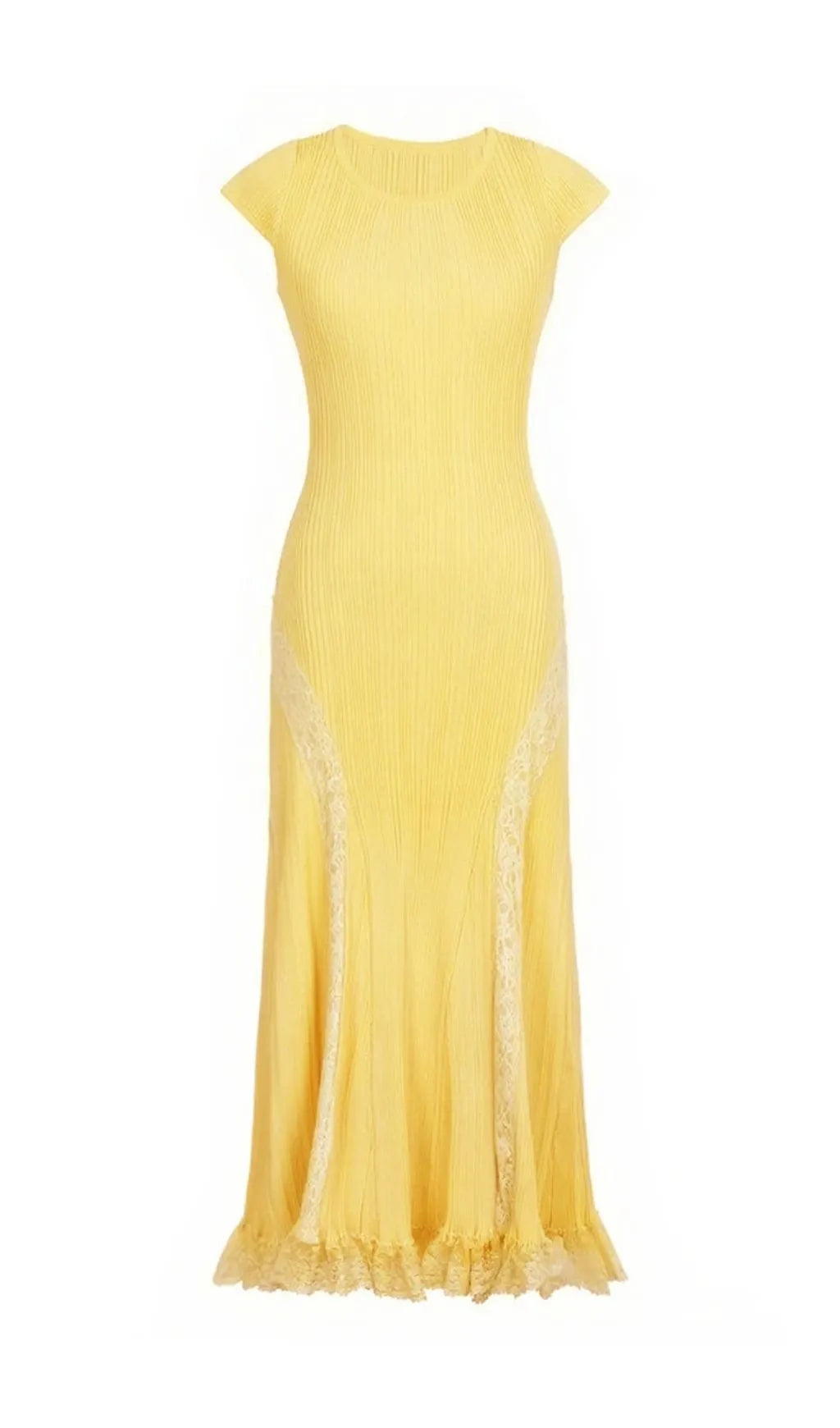 Farrah Knitted Lace Midi Dress Flowering Girl