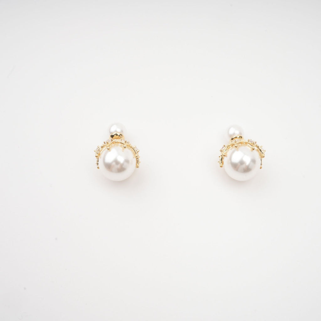Salome Faux-Pearl Stud Earrings Flowering Girl