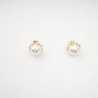 Salome Faux-Pearl Stud Earrings Flowering Girl