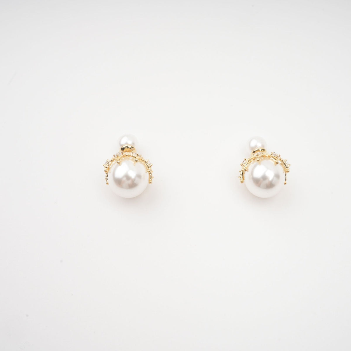 Salome Faux-Pearl Stud Earrings Flowering Girl
