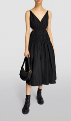 TAFFETA CUTOUT MIDI DRESS Flowering Girl