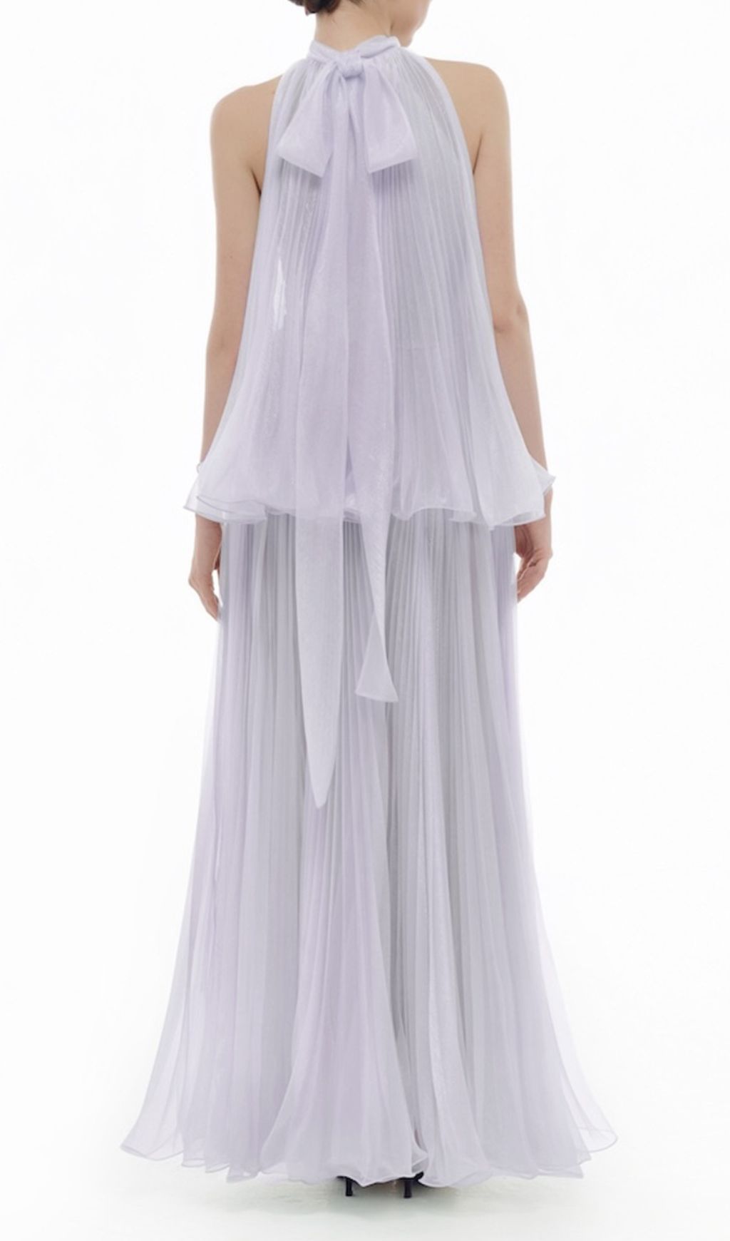 Halona Halter Mesh Maxi Dress Flowering Girl