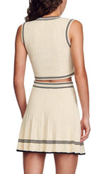 POISSON CROPPED SLEEVELESS SWEATER Flowering Girl