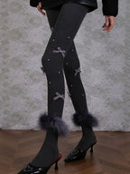 Marjean Bow Tights Flowering Girl