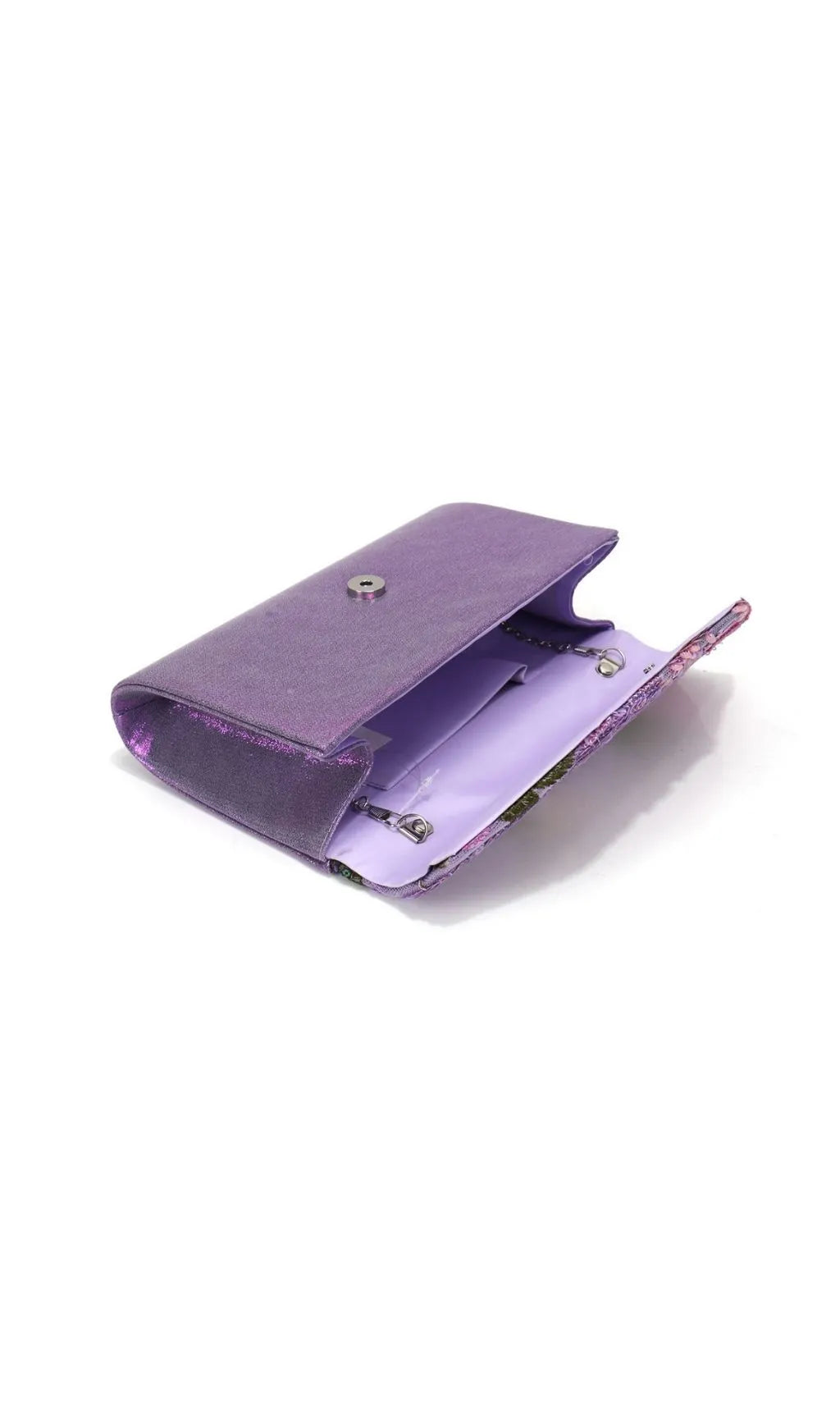 Leala Purple Flower Sequin Handbag Flowering Girl
