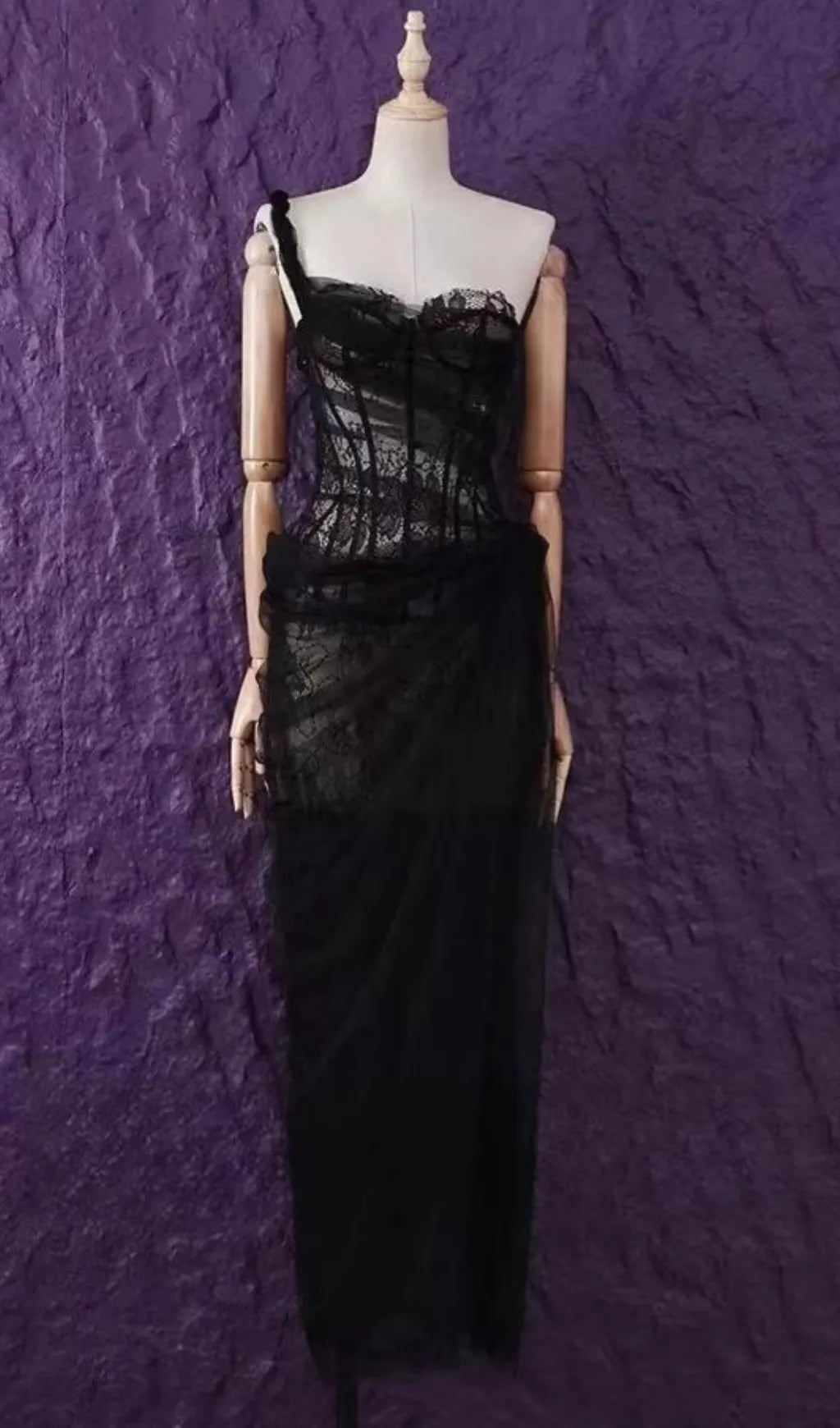 Anandi Mesh Corset Maxi Dress Flowering Girl